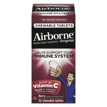 Airborne® Immune Support Chewable Tablets, 32 Tablets Per Box freeshipping - TVN Wholesale